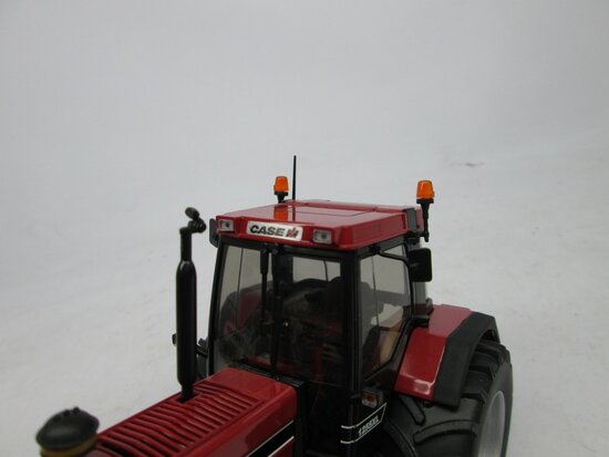 3x CASE IH "RVS look"  Kentekenplaatsticker CASE IH logo op zilvergrijs stickerfolie Pré-Cut Decals 1:32 Farmmodels.nl