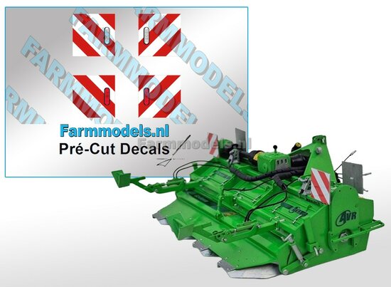 AVR Ge-Force type verdrijvingsstickers Pr&eacute;-Cut Decals 1:32 Farmmodels.nl