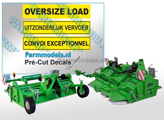 AVR Ge-Force/multivator HD oversize load Pr&eacute;-Cut Decals 1:32 Farmmodels.nl