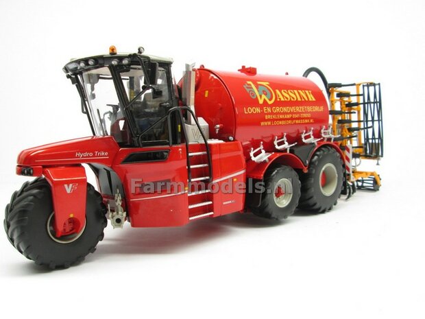 COMBISET: ND-VERVAET Hydro Trike XL, RED TANK + WASSINK LOGO + VMR VEENHUIS Bemester met verkruimelrollen 1:32  MM1819-WASSINK-5-COMBI