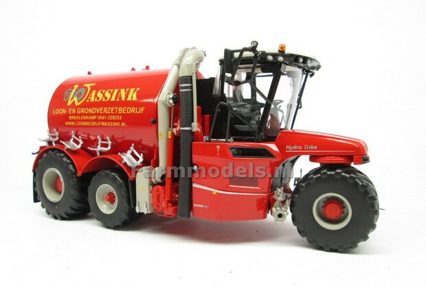 COMBISET: ND-VERVAET Hydro Trike XL, RED TANK + WASSINK LOGO + VMR VEENHUIS Bemester met verkruimelrollen 1:32  MM1819-WASSINK-5-COMBI