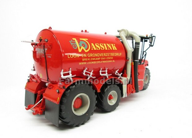 COMBISET: ND-VERVAET Hydro Trike XL, RED TANK + WASSINK LOGO + VMR VEENHUIS Bemester met verkruimelrollen 1:32  MM1819-WASSINK-5-COMBI