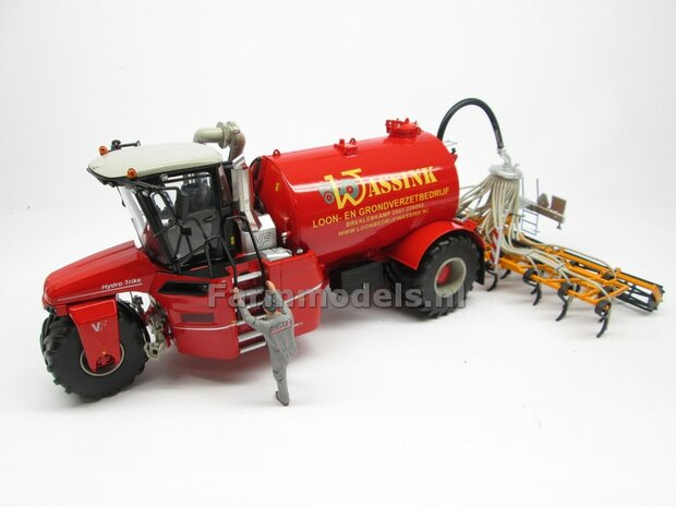 COMBISET: ND-VERVAET Hydro Trike, RED TANK + WASSINK LOGO + VMR VEENHUIS Bemester met verkruimelrollen 1:32  MM1819-WASSINK-3-COMBI