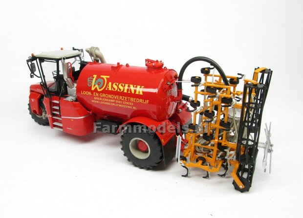 COMBISET: ND-VERVAET Hydro Trike, RED TANK + WASSINK LOGO + VMR VEENHUIS Bemester met verkruimelrollen 1:32  MM1819-WASSINK-3-COMBI