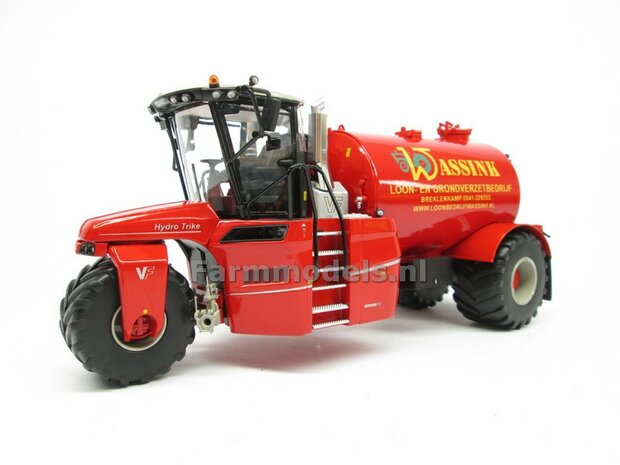 COMBISET: ND-VERVAET Hydro Trike, RED TANK + WASSINK LOGO + VMR VEENHUIS Bemester met verkruimelrollen 1:32  MM1819-WASSINK-3-COMBI