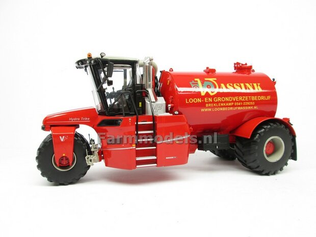 COMBISET: ND-VERVAET Hydro Trike, RED TANK + WASSINK LOGO + VMR VEENHUIS Bemester met verkruimelrollen 1:32  MM1819-WASSINK-3-COMBI