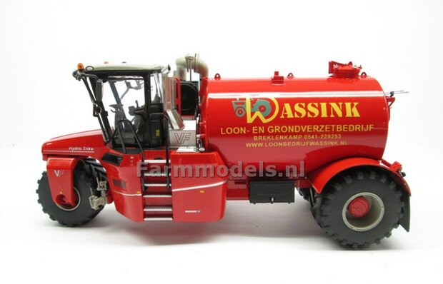 COMBISET: ND-VERVAET Hydro Trike, RED TANK + WASSINK LOGO + VMR VEENHUIS Bemester met verkruimelrollen 1:32  MM1819-WASSINK-3-COMBI