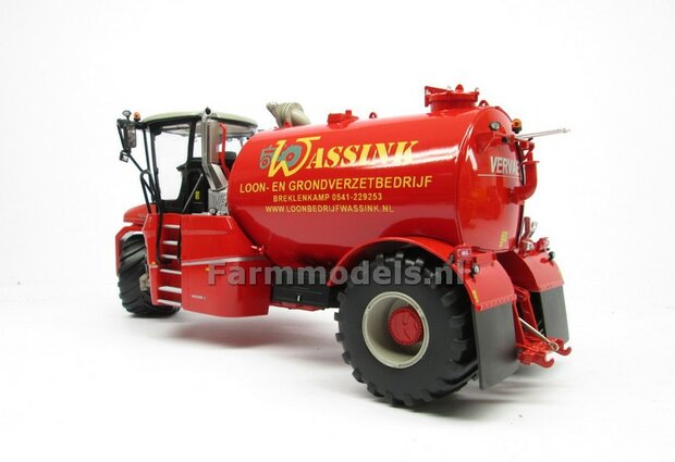 COMBISET: ND-VERVAET Hydro Trike, RED TANK + WASSINK LOGO + VMR VEENHUIS Bemester met verkruimelrollen 1:32  MM1819-WASSINK-3-COMBI