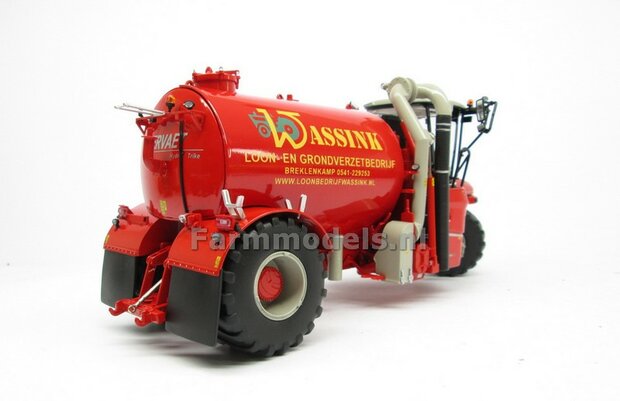 COMBISET: ND-VERVAET Hydro Trike, RED TANK + WASSINK LOGO + VMR VEENHUIS Bemester met verkruimelrollen 1:32  MM1819-WASSINK-3-COMBI