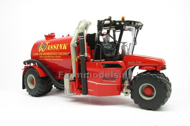 COMBISET: ND-VERVAET Hydro Trike, RED TANK + WASSINK LOGO + VMR VEENHUIS Bemester met verkruimelrollen 1:32  MM1819-WASSINK-3-COMBI