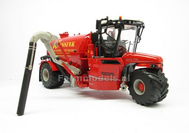 COMBISET: ND-VERVAET Hydro Trike, RED TANK + WASSINK LOGO + VMR VEENHUIS Bemester met verkruimelrollen 1:32  MM1819-WASSINK-3-COMBI