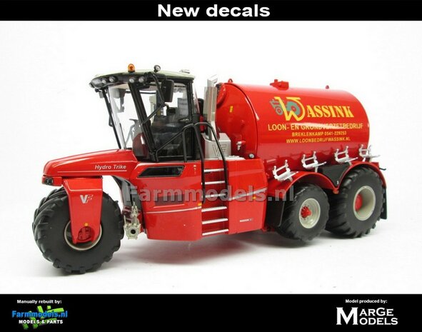 ND-VERVAET Hydro Trike XL, RED TANK + WASSINK LOGO 1:32 Marge Models  MM1819-WASSINK-5