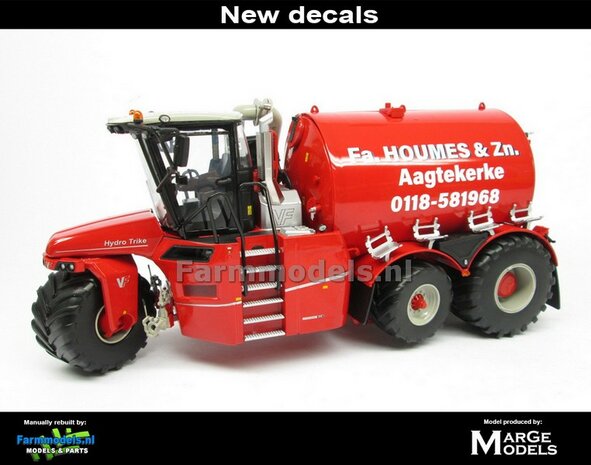 ND-VERVAET Hydro Trike XL, RED TANK + HOUMES &amp; Zn LOGO 1:32 Marge Models  MM1819-HOUMES-5