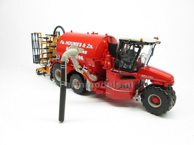 COMBISET: ND-VERVAET Hydro Trike XL, RED TANK + HOUMES LOGO + VMR VEENHUIS Bemester met verkruimelrollen 1:32 Marge Models  MM1819-HOUMES-5-COMBI