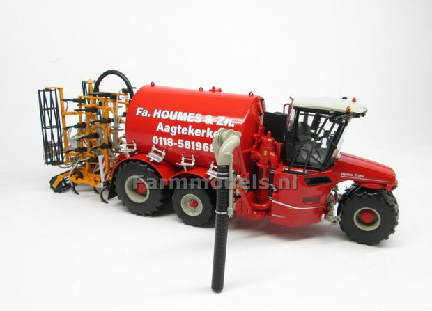 COMBISET: ND-VERVAET Hydro Trike XL, RED TANK + HOUMES LOGO + VMR VEENHUIS Bemester met verkruimelrollen 1:32 Marge Models  MM1819-HOUMES-5-COMBI