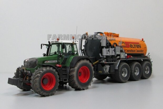 645. Selten volop in de mest met 3x Kaweco 3 asser mesttank met Eijkelkamp monster cabinet , 2x Fendt 930 en Fendt 824