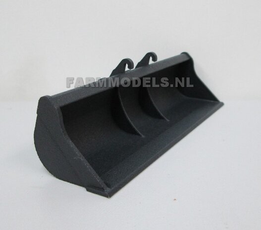 Afwerkbak 115 mm breed, voor snelwisselset 68000-68025 Rupskraan ROS New Holland / Hitachi / etc. 1:32           