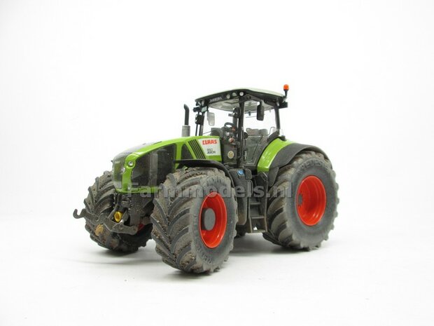 VOORBEELD FOTOS Rebuilt &amp; Dirty Claas Axion 950 VREDESTEIN + STOFLOOK 1:32 Wiking WK77314-RD