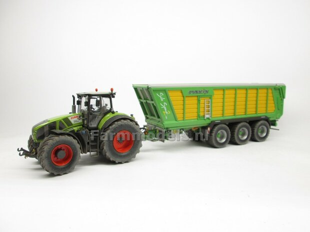 VOORBEELD FOTOS Rebuilt &amp; Dirty Claas Axion 950 VREDESTEIN + STOFLOOK 1:32 Wiking WK77314-RD