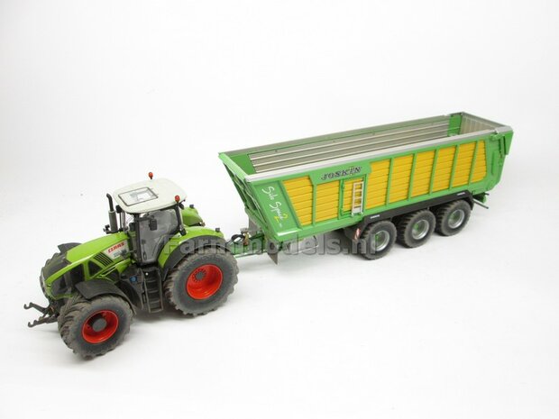 VOORBEELD FOTOS Rebuilt &amp; Dirty Claas Axion 950 VREDESTEIN + STOFLOOK 1:32 Wiking WK77314-RD