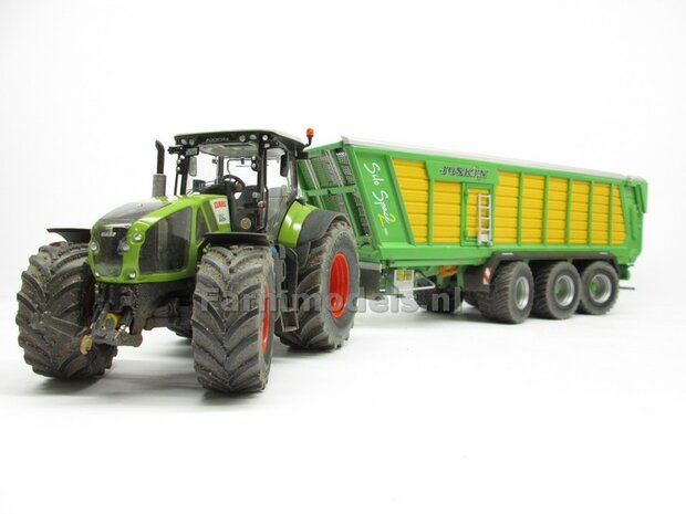 VOORBEELD FOTOS Rebuilt &amp; Dirty Claas Axion 950 VREDESTEIN + STOFLOOK 1:32 Wiking WK77314-RD