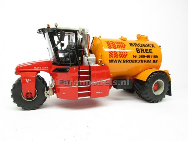 ND-VERVAET Hydro Trike, YELLOW TANK + BROEKX LOGO 1:32 Marge Models  MM1819-BROEKX-3