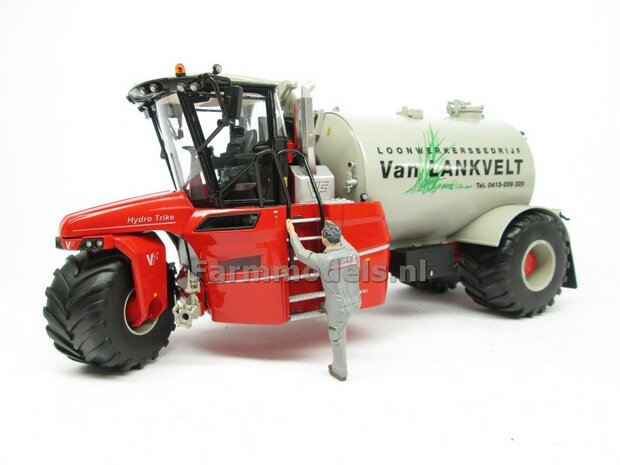 Rebuilt &amp; ND-VERVAET Hydro Trike, Vervaet GRAY TANK + Van Lankvelt LOGO 1:32 Marge Models  MM1819-VANLANKVELT-3