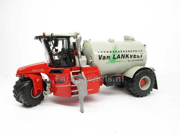 Rebuilt &amp; ND-VERVAET Hydro Trike, Vervaet GRAY TANK + Van Lankvelt LOGO 1:32 Marge Models  MM1819-VANLANKVELT-3