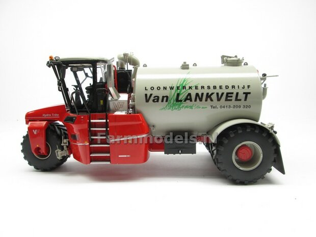 Rebuilt &amp; ND-VERVAET Hydro Trike, Vervaet GRAY TANK + Van Lankvelt LOGO 1:32 Marge Models  MM1819-VANLANKVELT-3