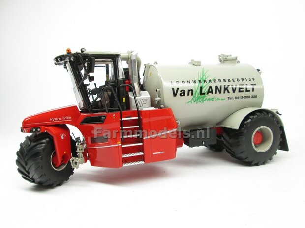 Rebuilt &amp; ND-VERVAET Hydro Trike, Vervaet GRAY TANK + Van Lankvelt LOGO 1:32 Marge Models  MM1819-VANLANKVELT-3