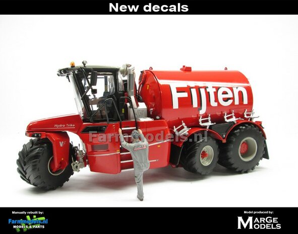 ND-VERVAET Hydro Trike XL, RED TANK + FIJTEN Logo&#039;s 1:32 Marge Models  MM1819-FIJTEN-5