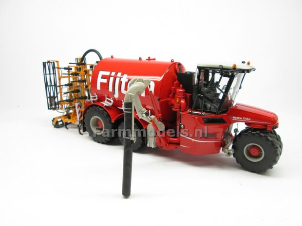 COMBISET: ND-VERVAET Hydro Trike XL, RED TANK + FIJTEN LOGO + VMR VEENHUIS Bemester met verkruimelrollen 1:32 Marge Models  MM1819-FIJTEN-5-COMBI