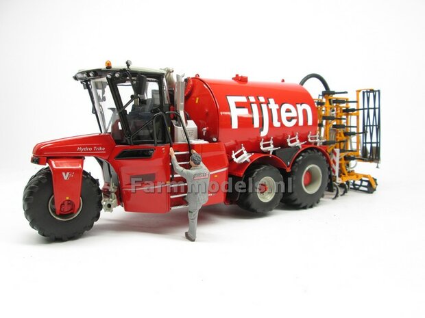 COMBISET: ND-VERVAET Hydro Trike XL, RED TANK + FIJTEN LOGO + VMR VEENHUIS Bemester met verkruimelrollen 1:32 Marge Models  MM1819-FIJTEN-5-COMBI