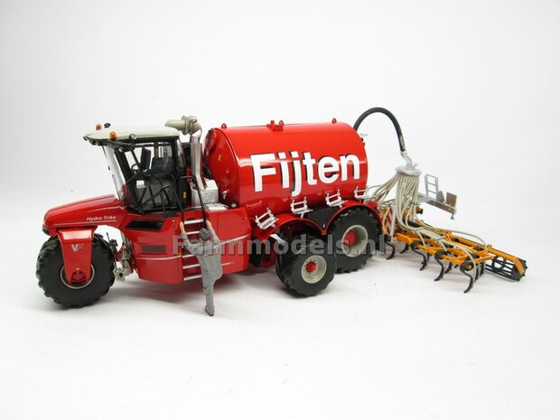 COMBISET: ND-VERVAET Hydro Trike XL, RED TANK + FIJTEN LOGO + VMR VEENHUIS Bemester met verkruimelrollen 1:32 Marge Models  MM1819-FIJTEN-5-COMBI