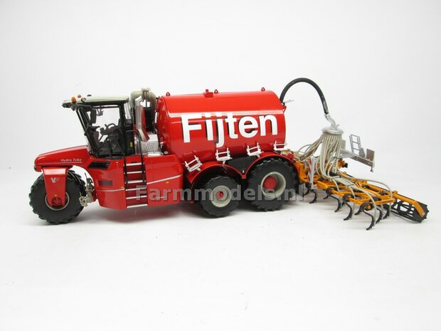 COMBISET: ND-VERVAET Hydro Trike XL, RED TANK + FIJTEN LOGO + VMR VEENHUIS Bemester met verkruimelrollen 1:32 Marge Models  MM1819-FIJTEN-5-COMBI