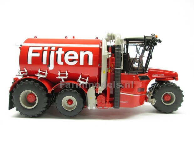 COMBISET: ND-VERVAET Hydro Trike XL, RED TANK + FIJTEN LOGO + VMR VEENHUIS Bemester met verkruimelrollen 1:32 Marge Models  MM1819-FIJTEN-5-COMBI