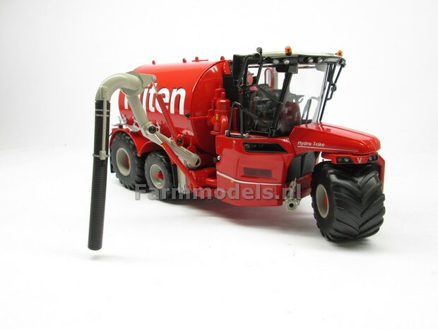 COMBISET: ND-VERVAET Hydro Trike XL, RED TANK + FIJTEN LOGO + VMR VEENHUIS Bemester met verkruimelrollen 1:32 Marge Models  MM1819-FIJTEN-5-COMBI