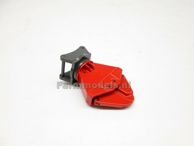 BOUWKIT Betonschaar/ Crusher ROOD OSHUMI FE500, geschikt voor S6/ S60 koppeling (o.a. Volvo EWR150, Volvo EC220LR, Liebherr 916, Atlas van AT) 1:32 