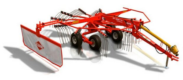 KUHN logo stickers 3x 6 mm hoog/ Pr&eacute;-Cut Decals 1:32 Farmmodels.nl 