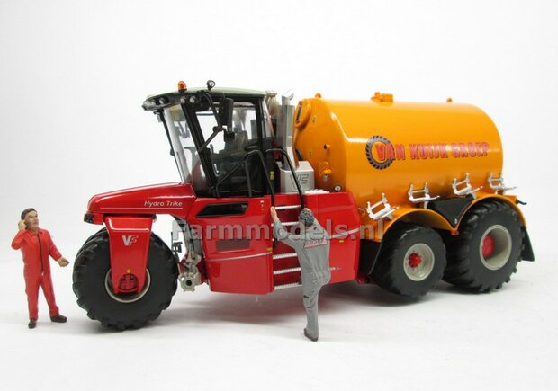 COMBISET: Rebuilt &amp; ND VERVAET Hydro Trike XL, TANK NAADLOOS + VAN KUIJK LOGO + VMR VEENHUIS Bemester met verkruimelrollen 1:32  MM1819-VANKUIJK-5