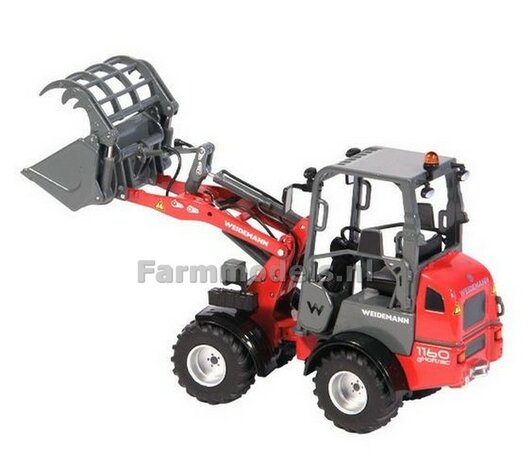 Weidemann 1160 eHoftrac Minishovel/ Schrankladertje/ Wielladertje 1:32  NZG985