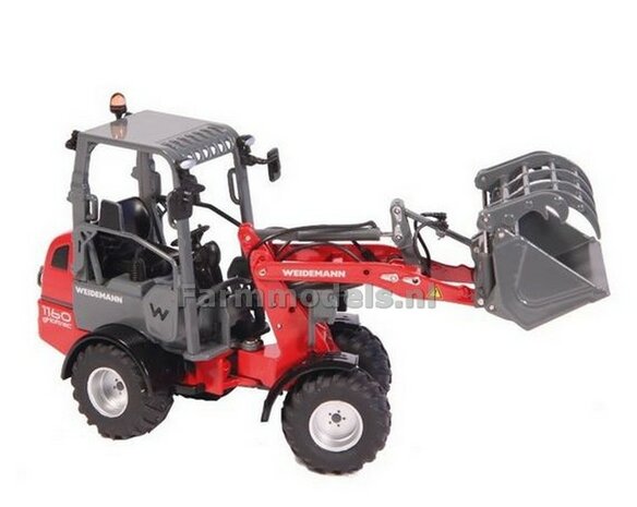 Weidemann 1160 eHoftrac Minishovel/ Schrankladertje/ Wielladertje 1:32  NZG985