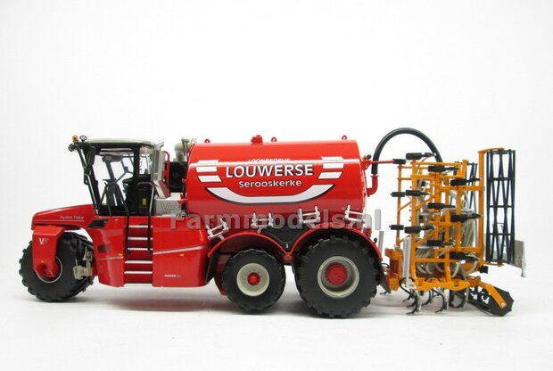 COMBISET: Rebuilt &amp; ND VERVAET Hydro Trike XL, TANK NAADLOOS + LOUWERSE LOGO + VMR VEENHUIS Bemester met verkruimelrollen 1:32  MM1819-LOUWERSE-5