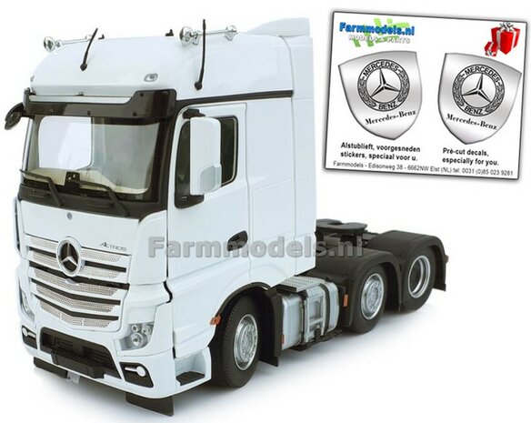 Mercedes-Benz Actros Bigspace 6x2 White  1:32 MM1910-01  