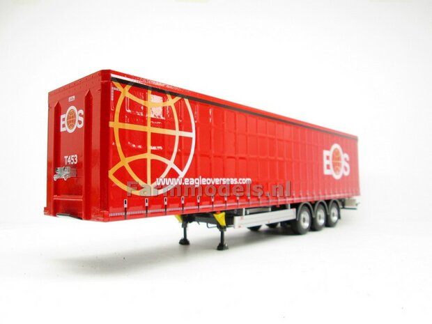 Rebuilt: EAS Eagle Over Seas PACTON Schuifzeil Trailer 1:32 Marge Models   MM1902-01-R  