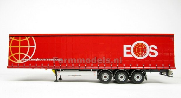 Rebuilt: EAS Eagle Over Seas PACTON Schuifzeil Trailer 1:32 Marge Models   MM1902-01-R  