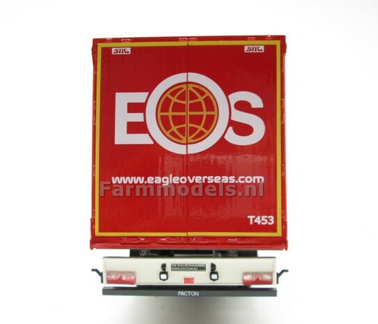 Rebuilt: EAS Eagle Over Seas PACTON Schuifzeil Trailer 1:32 Marge Models   MM1902-01-R  