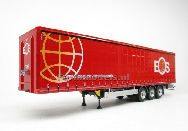 Rebuilt: EAS Eagle Over Seas PACTON Schuifzeil Trailer 1:32 Marge Models   MM1902-01-R  