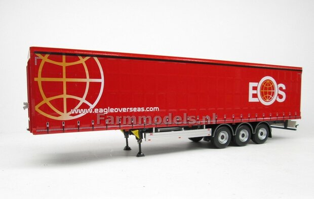 Rebuilt: EAS Eagle Over Seas PACTON Schuifzeil Trailer 1:32 Marge Models   MM1902-01-R  