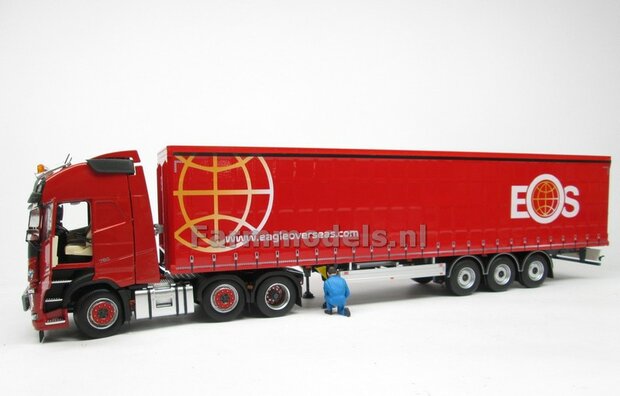 Rebuilt: EAS Eagle Over Seas PACTON Schuifzeil Trailer 1:32 Marge Models   MM1902-01-R  